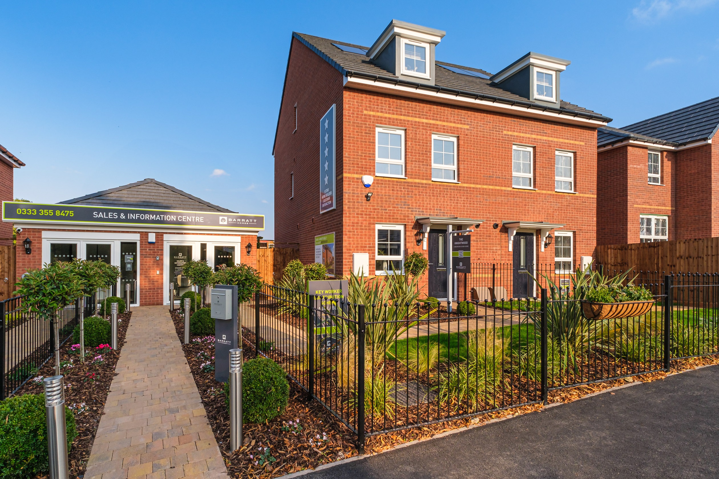 Exterior view of our 3 bed Knightwood home